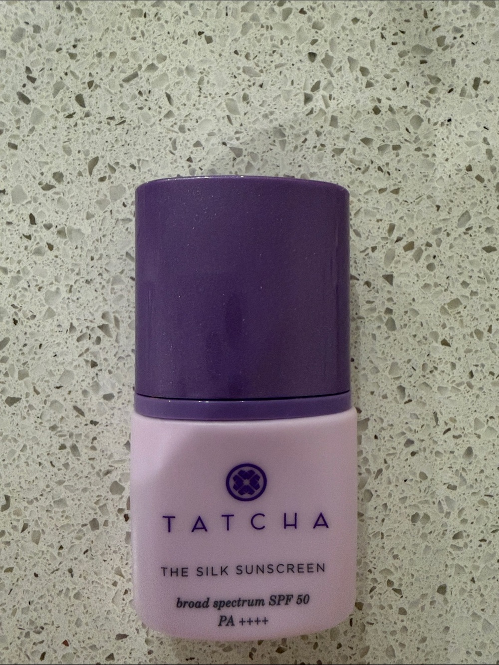 Tatcha Silk Sunscreen SPF 50 - Lavender and Deep Purple